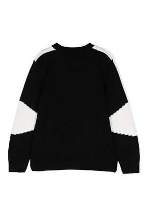 maglione in lana vergine nero BALMAIN PARIS KIDS | BV9P50Z2359930AV